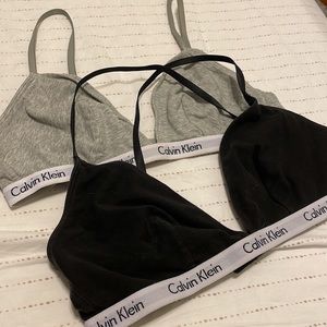 Bundle of two Calvin Klein Triangle Bralettes